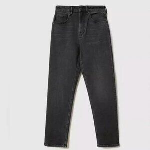 Everlane The Curvy Cheeky Jean in Washed Black, Size 28